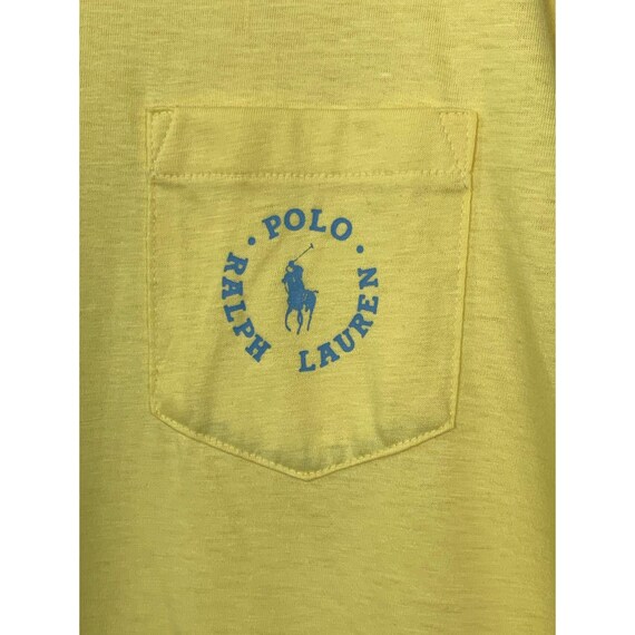 Vintage Ralph Lauren Polo T-Shirt Yellow XL Kids … - image 3