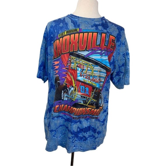 Vintage NASCAR T-shirt XL Blue Tie Dye 