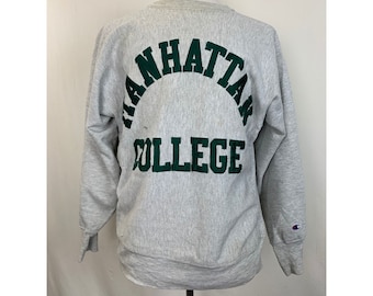 CHAMPION MANHATTAN COLLEGE REVERSE WEAVE