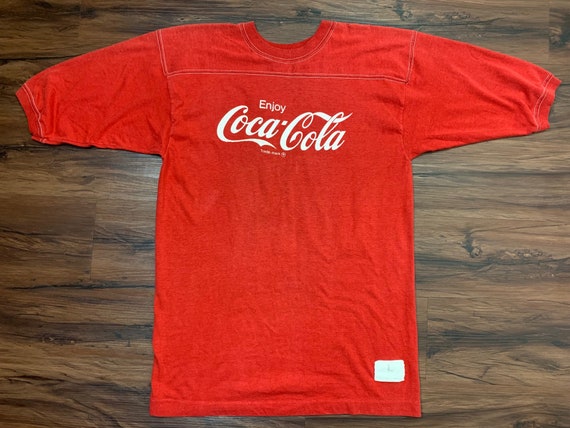 Vintage Cocoa Cola T-Shirt Red Coke Large Jersey … - image 4