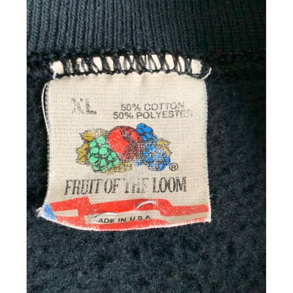 Vintage Daytona Sweatshirt XL Black Puffy Print G… - image 6