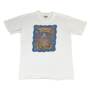 Vintage 1999 Space Explorer T-Shirt XL Wildwood Single Stitch
