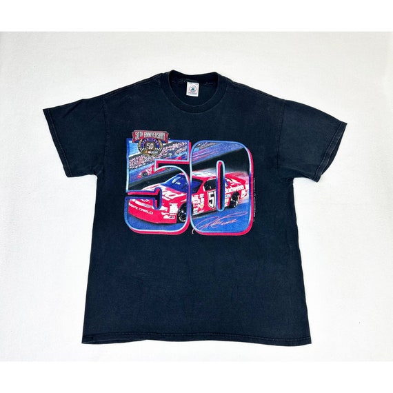 Vintage 1998 NASCAR Winston Cup T-Shirt Black Lar… - image 2