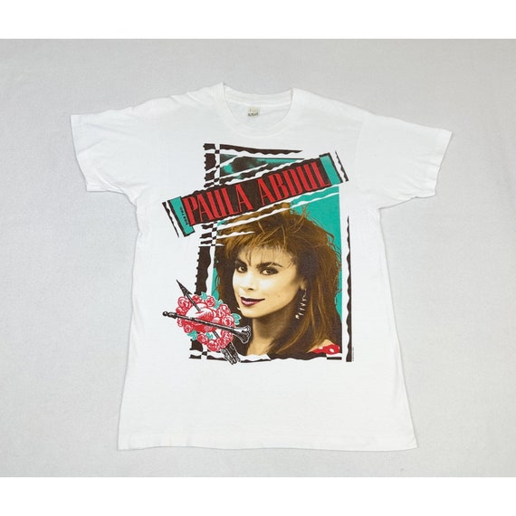 Vintage 1989 Paula Abdul T-shirt Large Screen Sta… - image 2