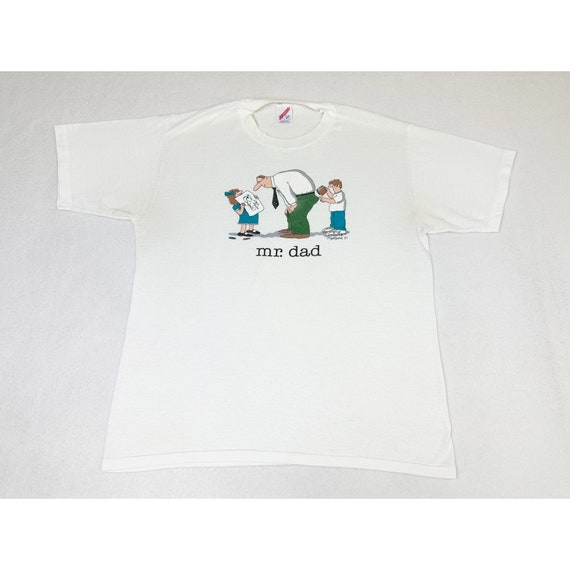 Vintage 1987 Jim Benton Mr. Dad T-Shirt Large Com… - image 2