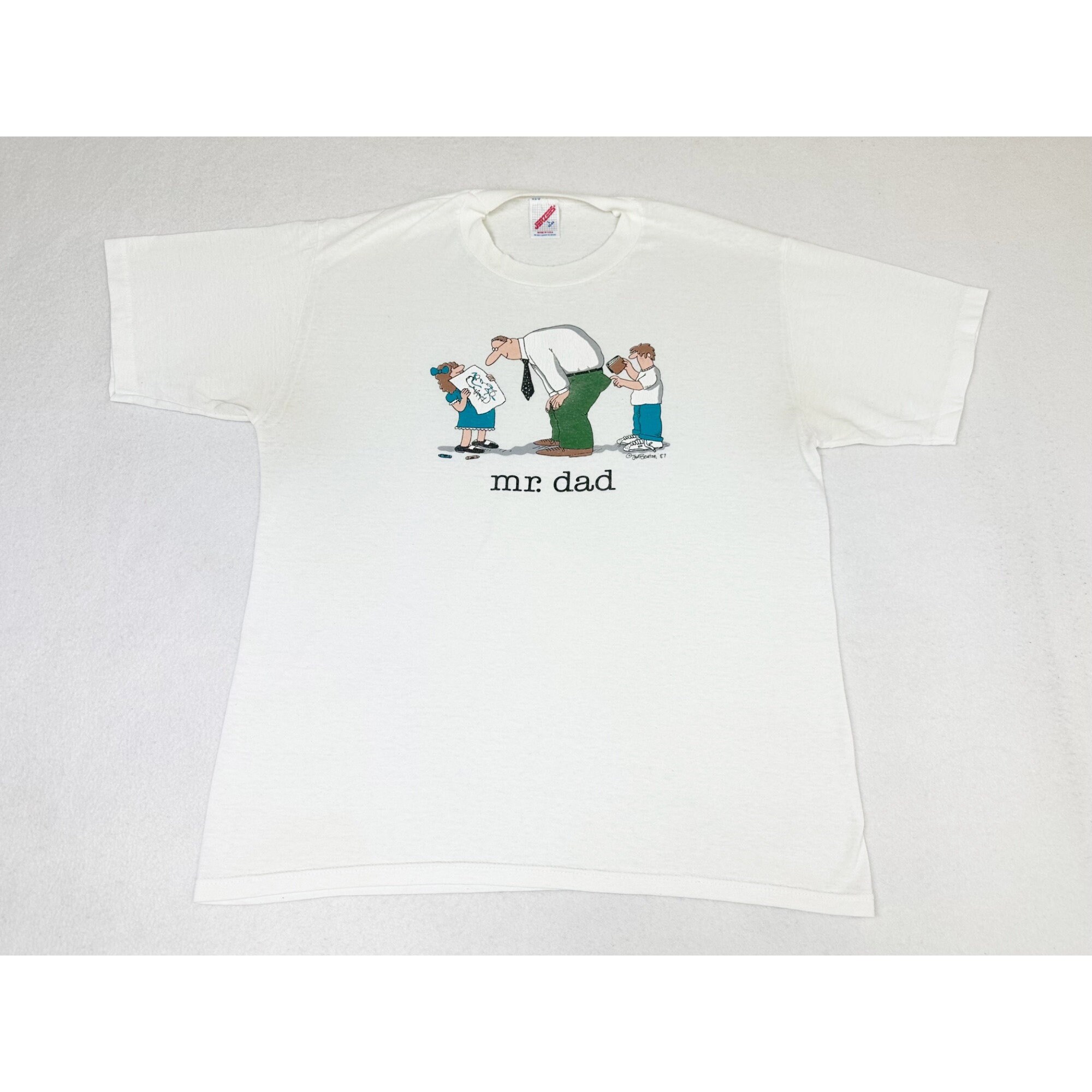 Vintage 1987 Jim Benton Mr. Dad T-shirt Large Comic Cartoon Vintage 1987 Jim Benton Mr. Dad T-shirt Large Comic Cartoon
