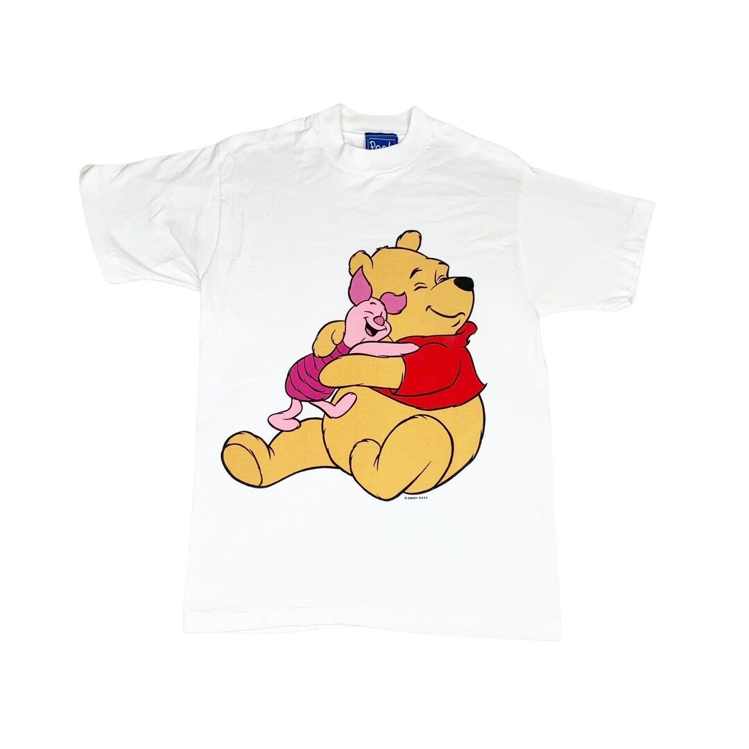 Vintage Disney Winnie the Pooh Piglet T-shirt White Medium