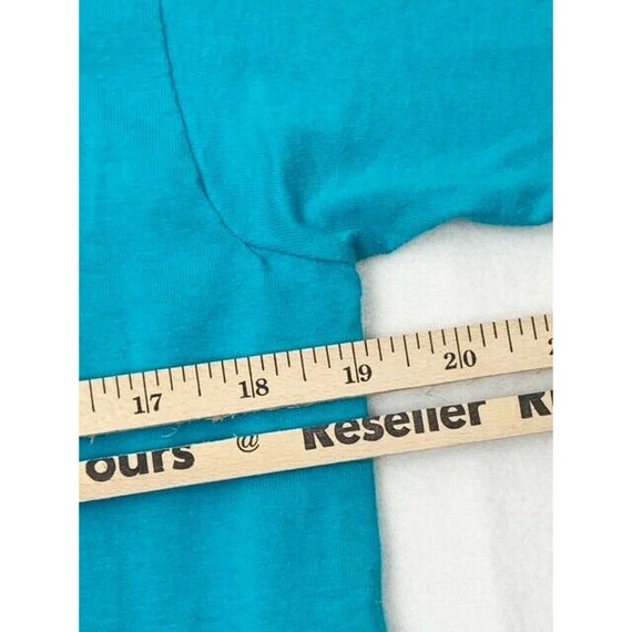Vintage 80s Sanibel Island T-Shirt Large Blue Gre… - image 8