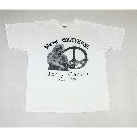 Vintage 90s Jerry Garcia Grateful Dead Shirt XL Memorial Deadhead 