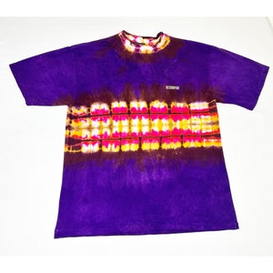 Vintage 90s Eclipse Purple Tie Dye T-shirt XL/XXL Single Stitch