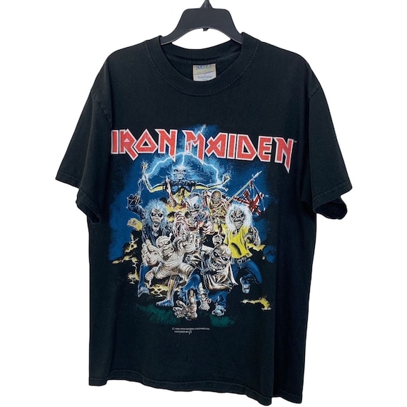 Vintage Iron Maiden Black Tee Shirt Size Medium Best … - Gem