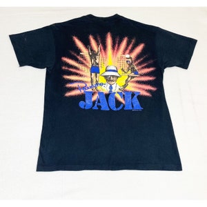 Vintage 90s Panama Jack T-Shirt Black One Size Beach Surf Skater Single Stitch