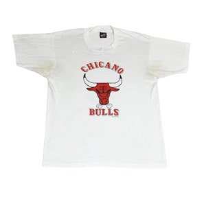 Vintage 1992 NBA Chicago Bulls T-Shirt White Basketball Single Stitch