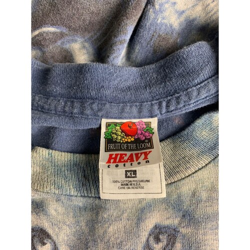 Shops Vintage Wolf T-Shirt Blue XL All Over Print Single Stitch