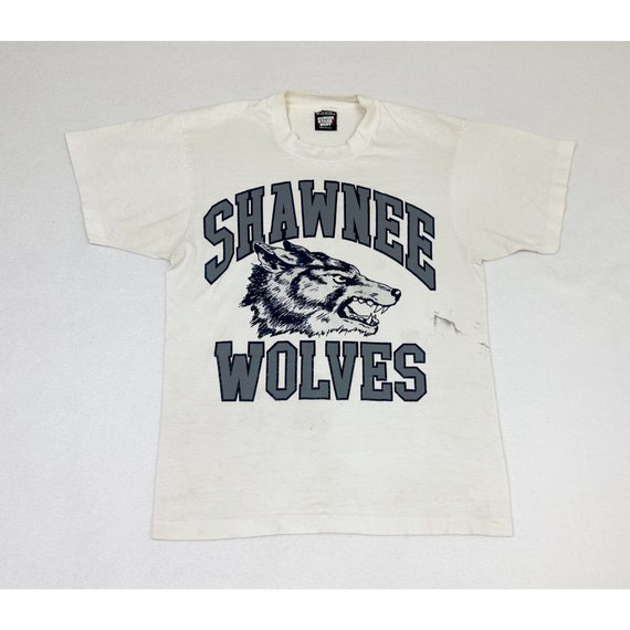 Vintage Shawnee Wolves High School T-shirt Medium… - image 2