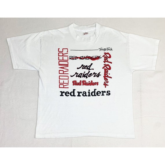 Vintage Texas Tech T-Shirt College Red Raiders Wh… - image 2