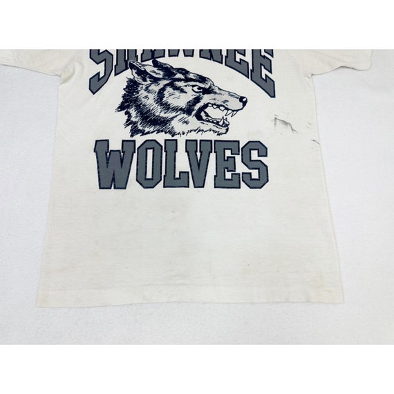 Vintage Shawnee Wolves High School T-shirt Medium… - image 6