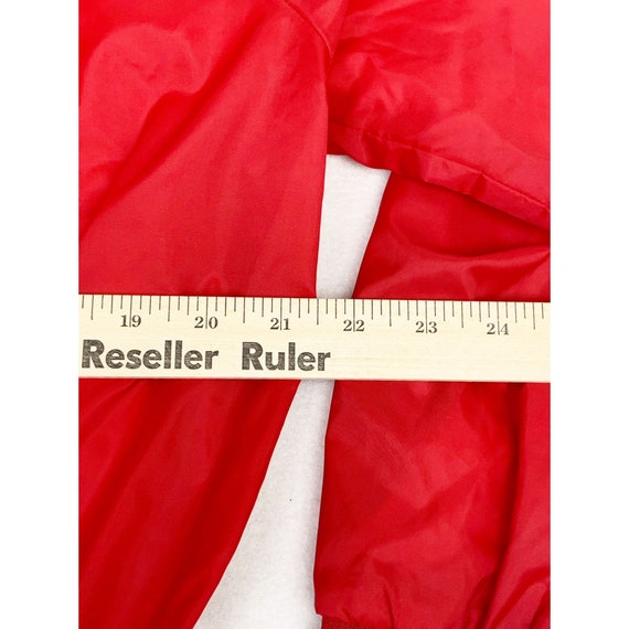 Vintage Jaycees Jacket Red Medium Bomber Nylon Ch… - image 5