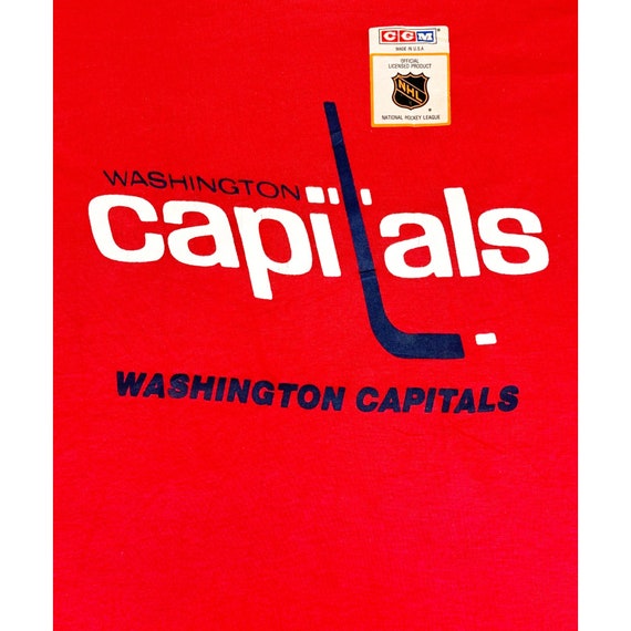 Vintage 80s NHL Washington Capitals Hockey T-Shir… - image 4