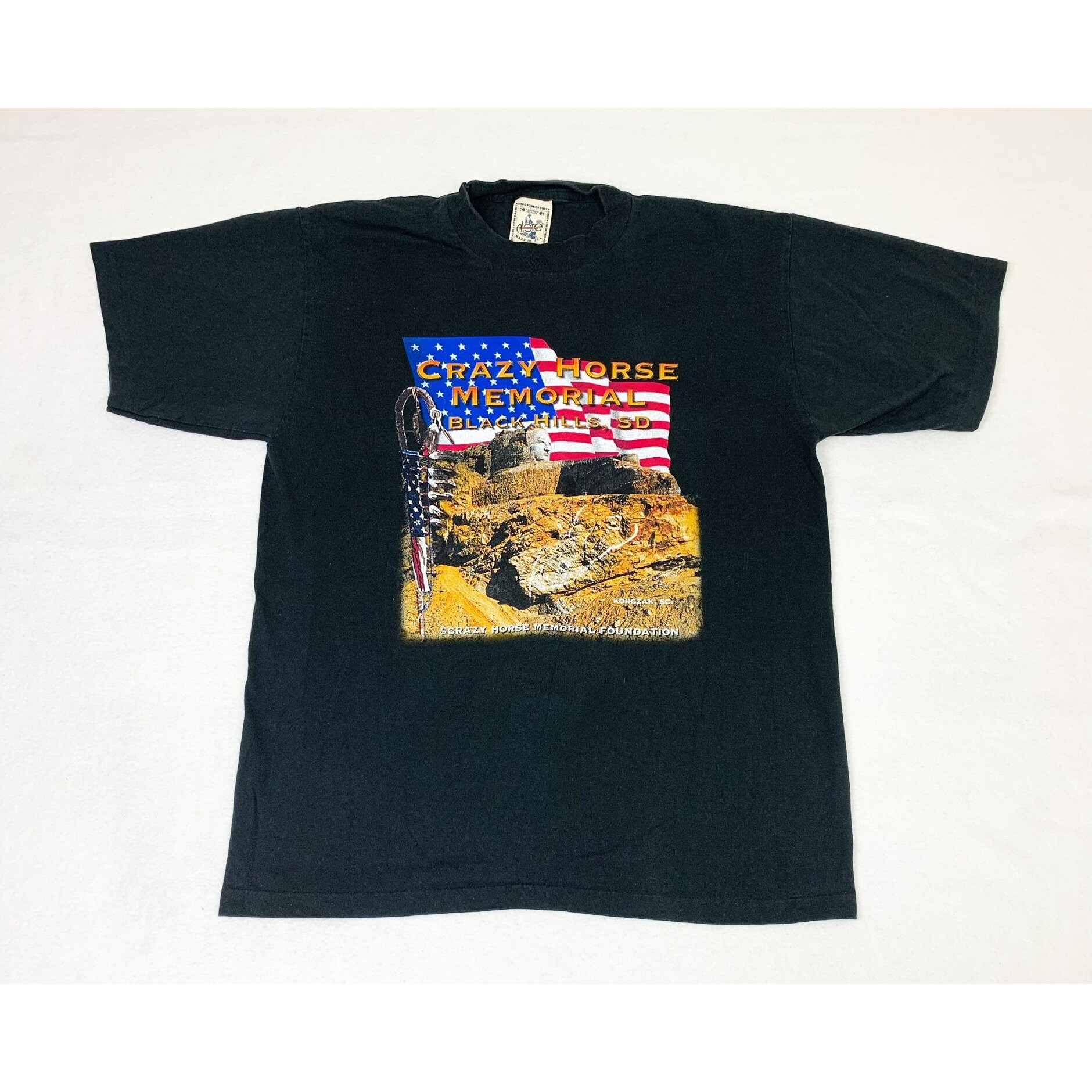 Vintage 90s Crazy Horse Memorial T-shirt Large Black Hills - Etsy