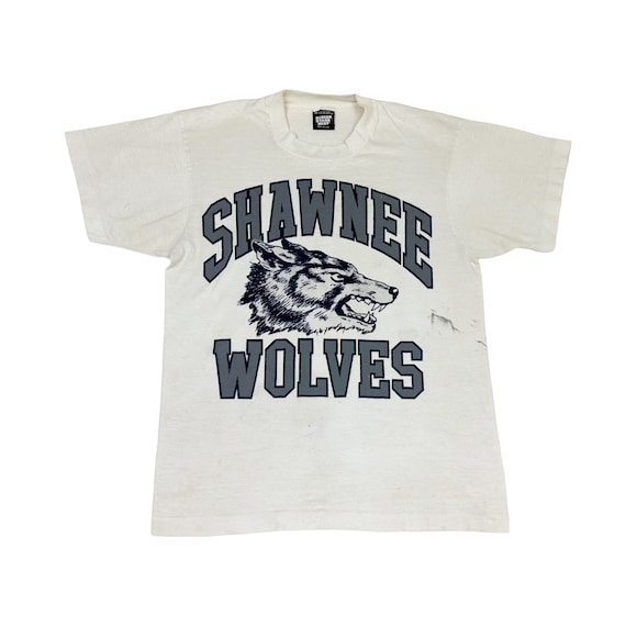 Vintage Shawnee Wolves High School T-shirt Medium… - image 1