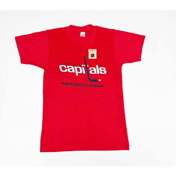 Vintage 80s NHL Washington Capitals Hockey T-Shir… - image 2