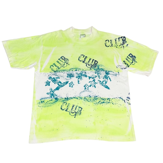 Vintage 1989 Ocean Pacific Tie-Dye T-shirt One Si… - image 1