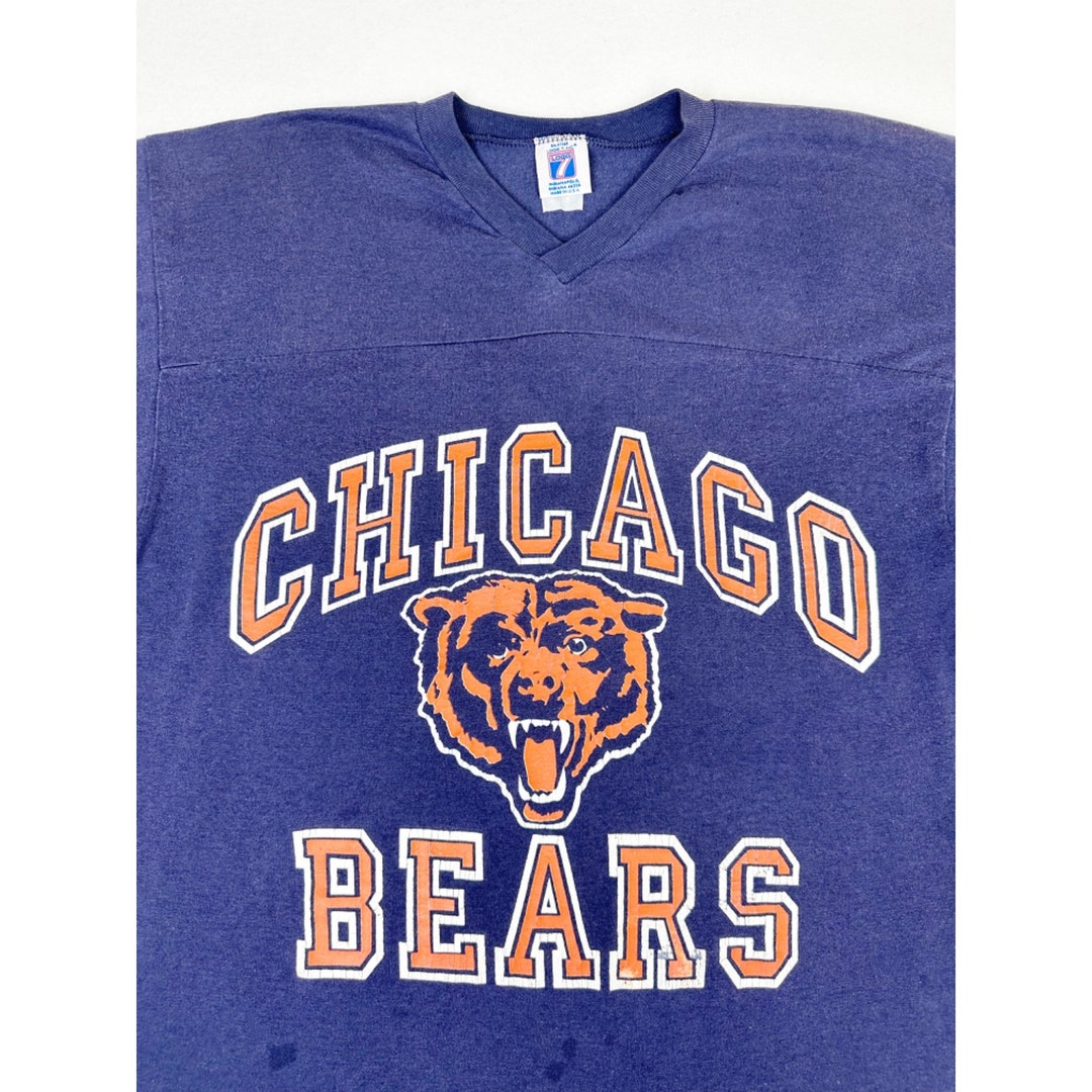 Vintage NFL Chicago Bears Jersey T-shirt Logo Blue Football