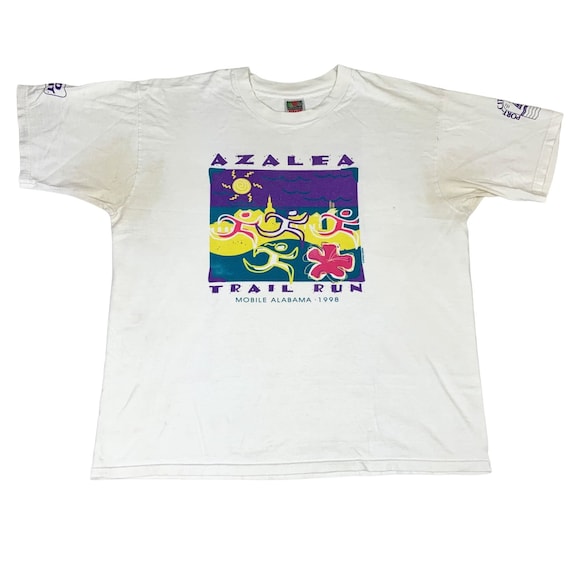 Vintage 1998 Azalea Trail Run T-shirt White XL Mob