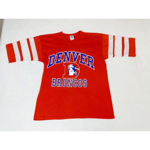 Vintage 80s NFL Denver Broncos Shirt Football Jer… - image 2