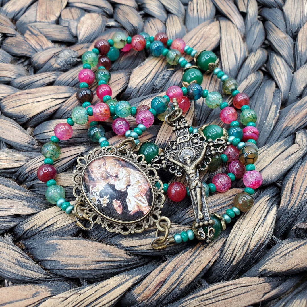 Saint Joseph Gifts Saint Joseph Rosary Handmade Catholic Gifts Etsy