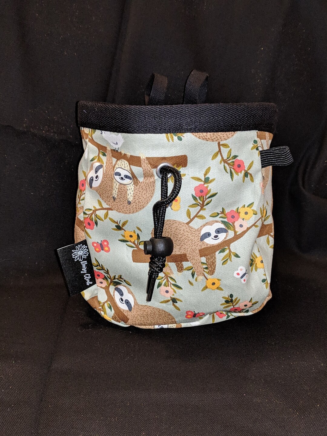 Sloth Print Rock Climbing Chalk Bag Etsy