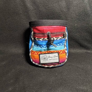 Aztec poncho rock climbing chalk bag