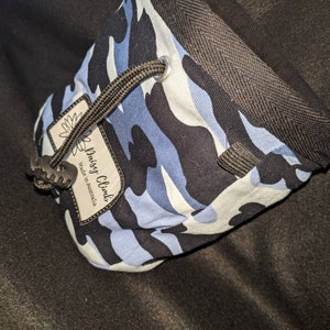 Sac à magnésie d'escalade bleu camouflage image 6