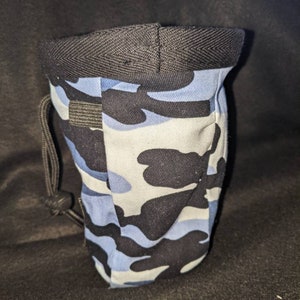 Sac à magnésie d'escalade bleu camouflage image 3