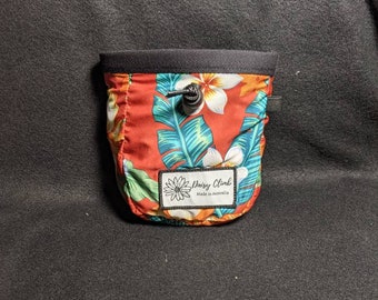 Hawaiian islands print rock climbing chalk bag