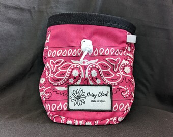 Sac à magnésie d'escalade Bandana rose vif