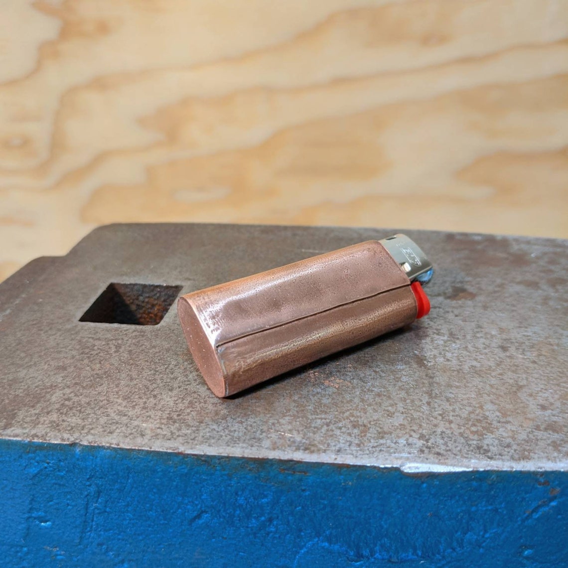 Handmade Copper and Silver BIC mini lighter case with Lapis Etsy