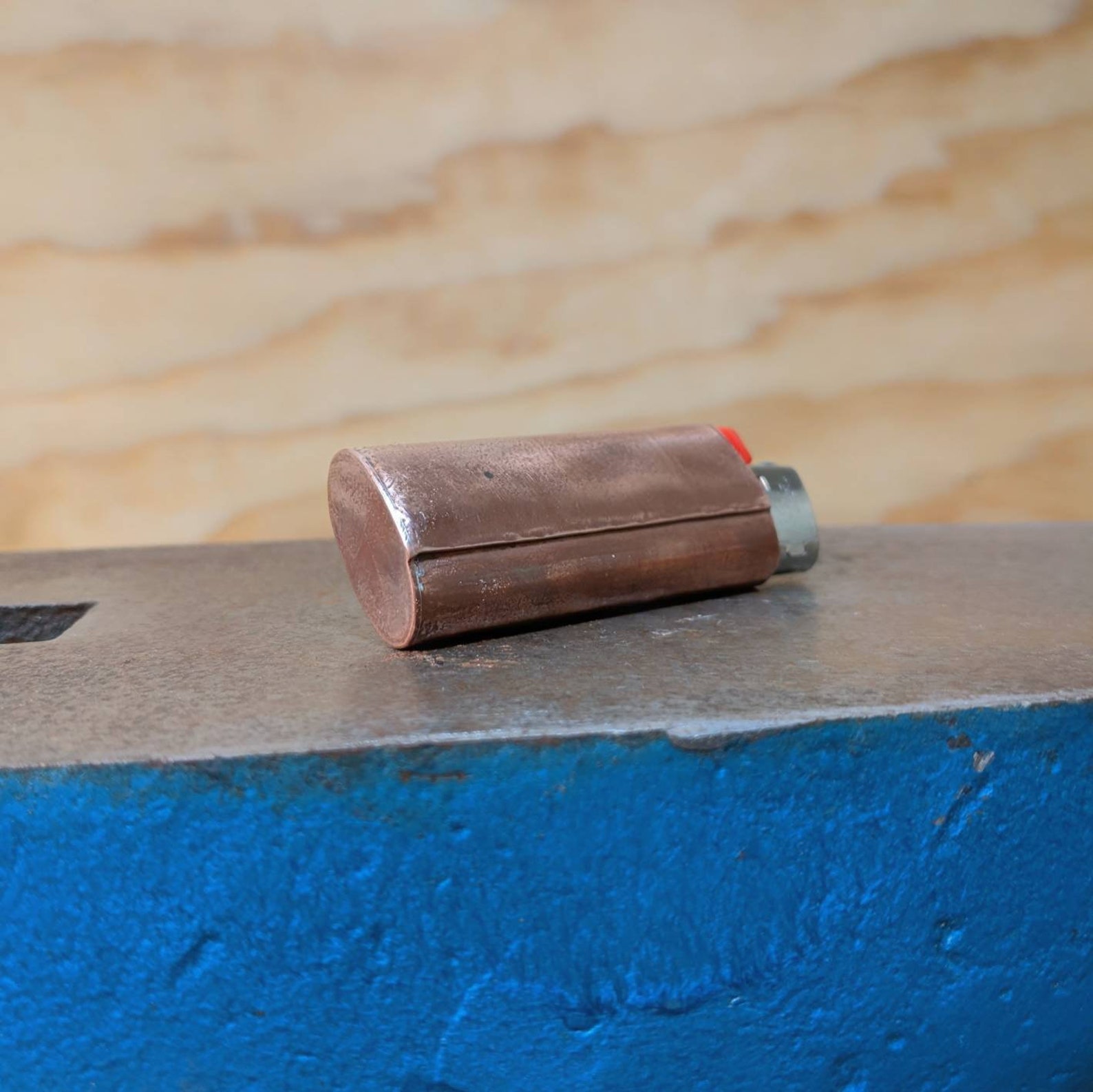 Handmade Copper and Silver BIC mini lighter case with Amethyst Etsy