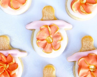 Flower Pacifier Sugar Cookies