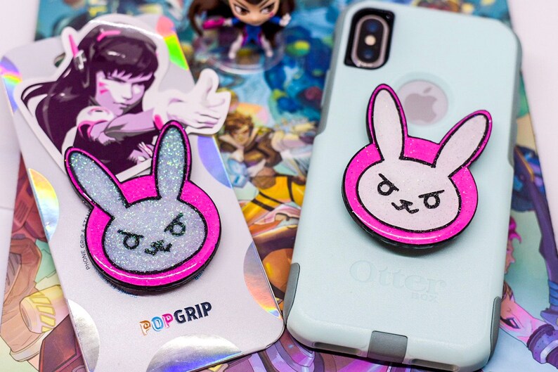Overwatch Blizzard D.va Hana Song Inspired Phone Grip Popsocket Holder Stand