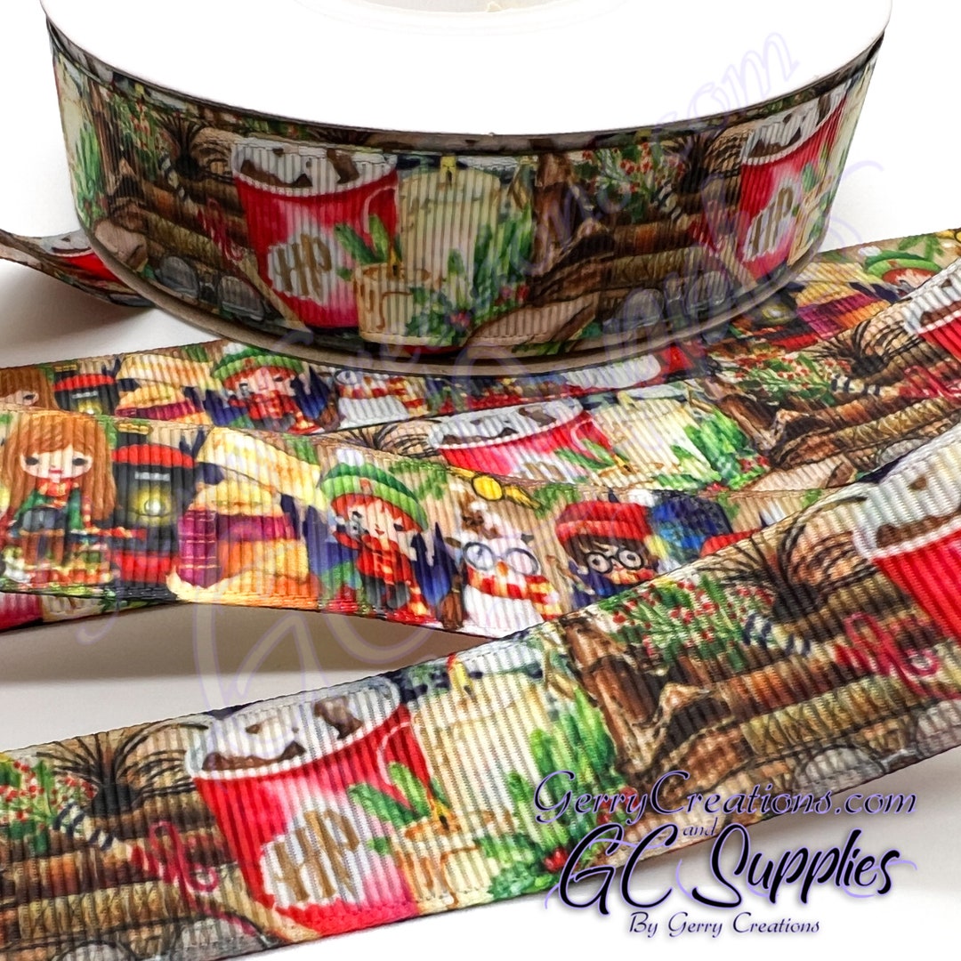 Magical Christmas - USDR Grosgrain Ribbon 7/8” Hot Cocoa Magic Double ...