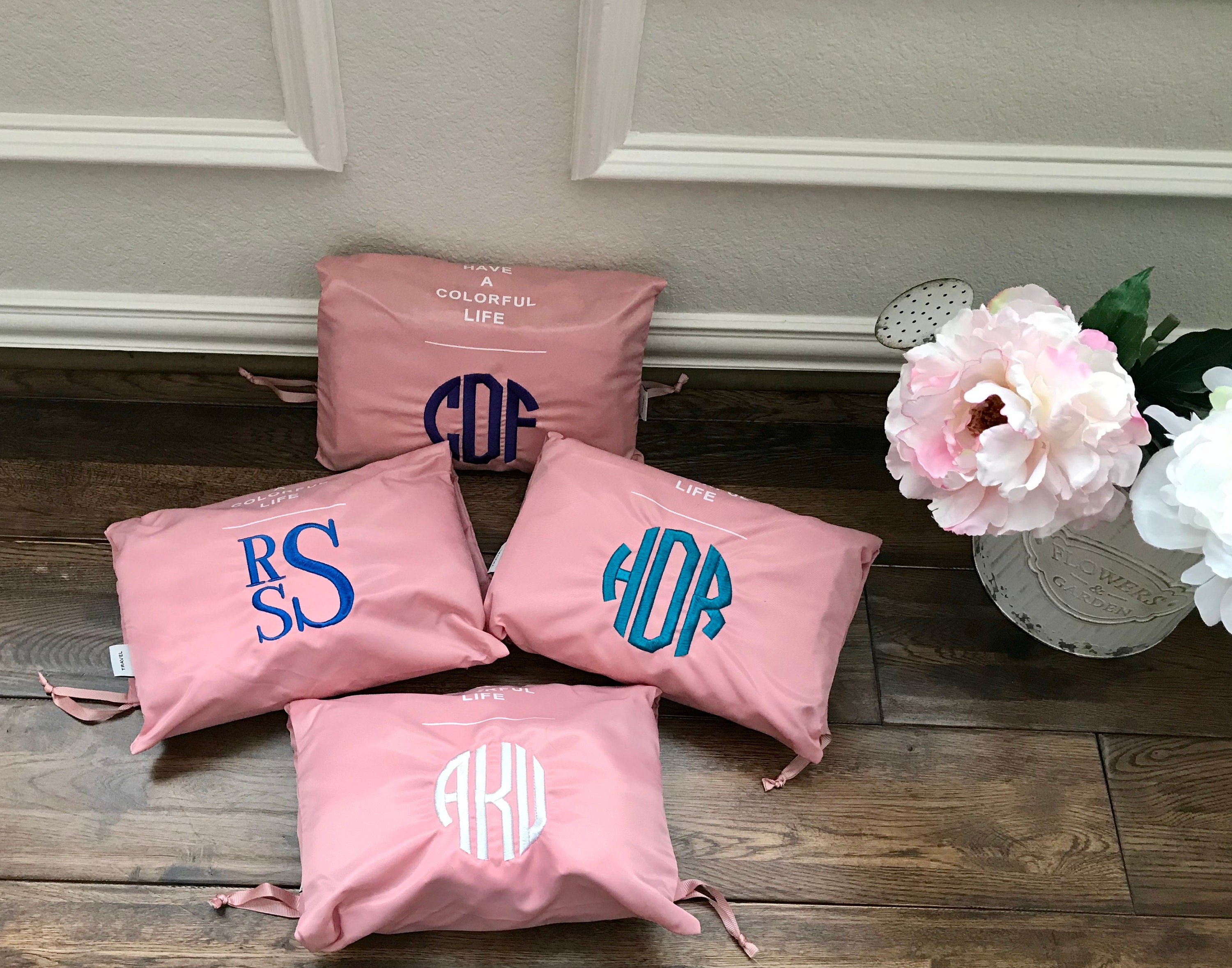 Personalized Pink Packing Cubes 7/SetLuggage Organizers Etsy