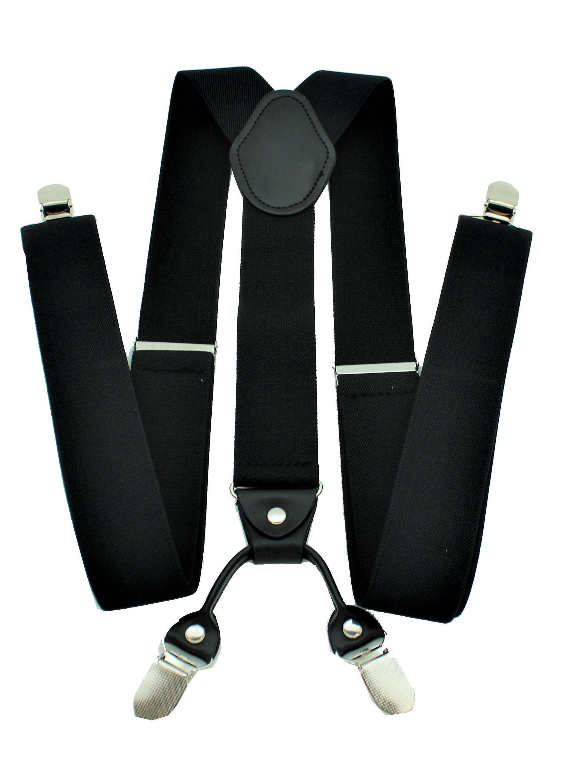 Black Elastic Suspenders For Men/ Grooms Men Suspenders/ Etsy