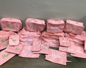 monogrammed packing cubes