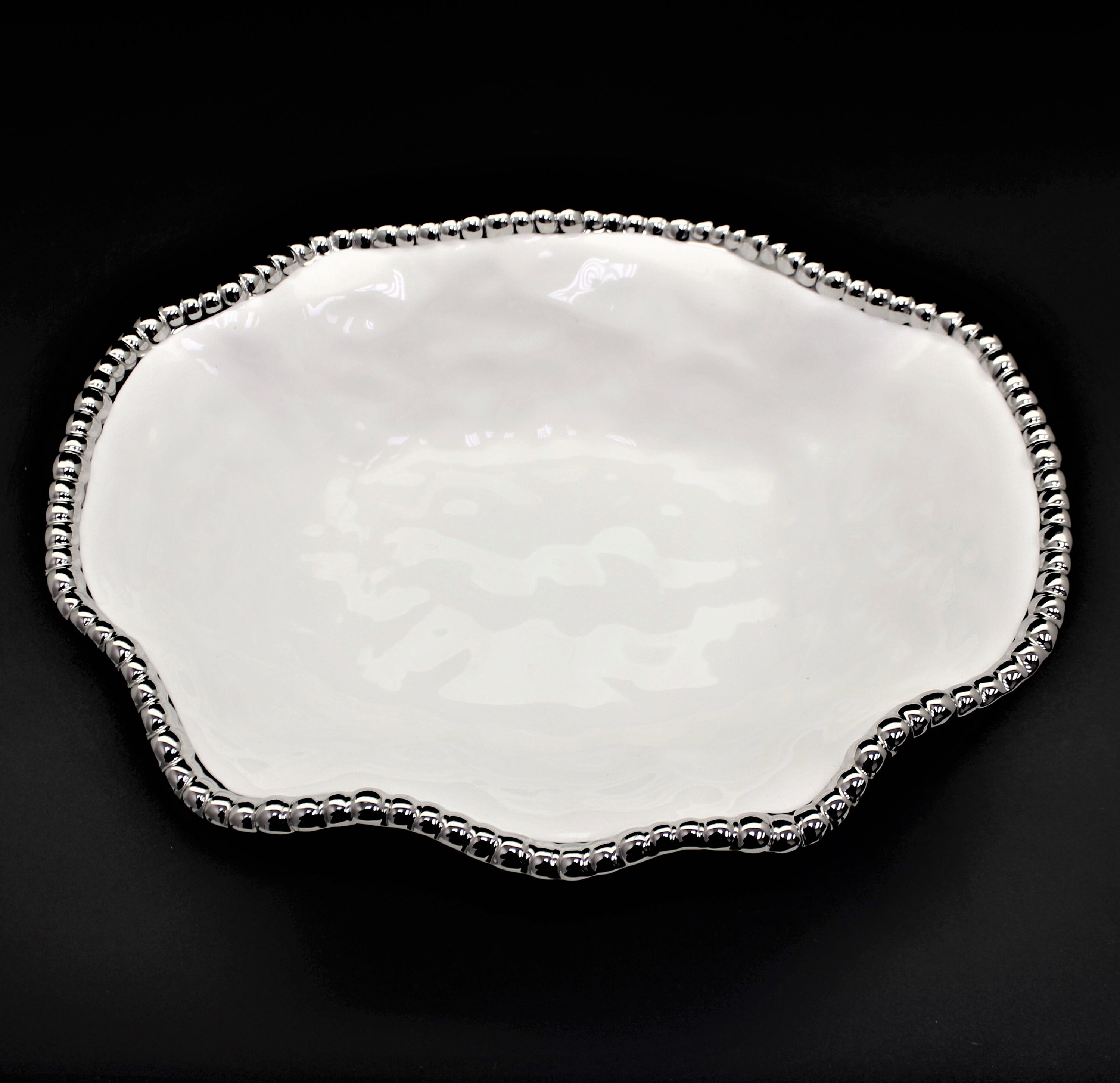 Porcelain Beaded Bowl2 Colors Etsy