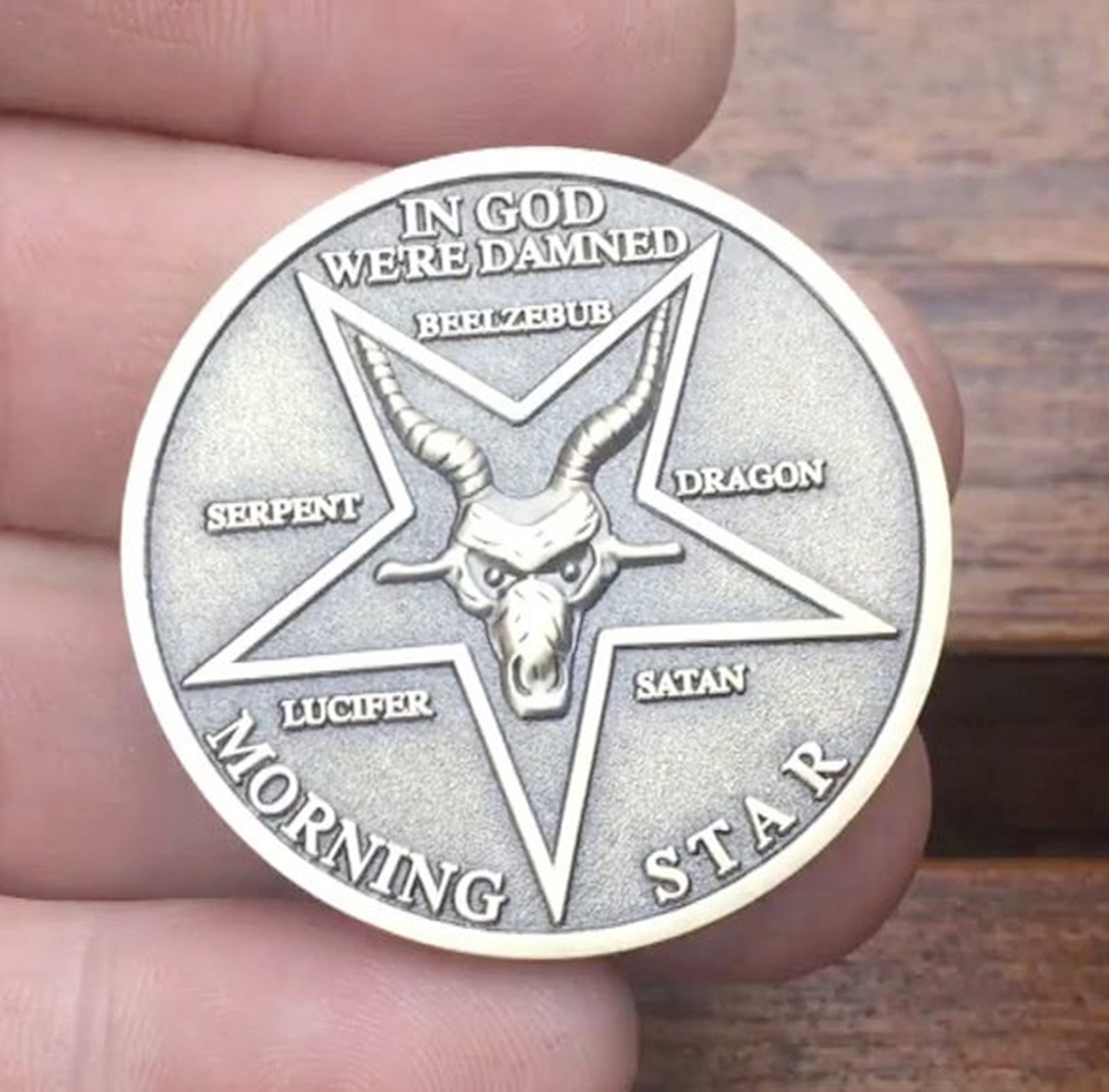 Best Seller Lucifer Coin Solid 925 Sterling Silver coin Etsy