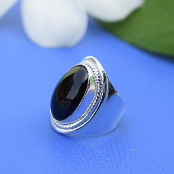 Solid 925 Sterling Silver Handmade Designer Jewelry Black