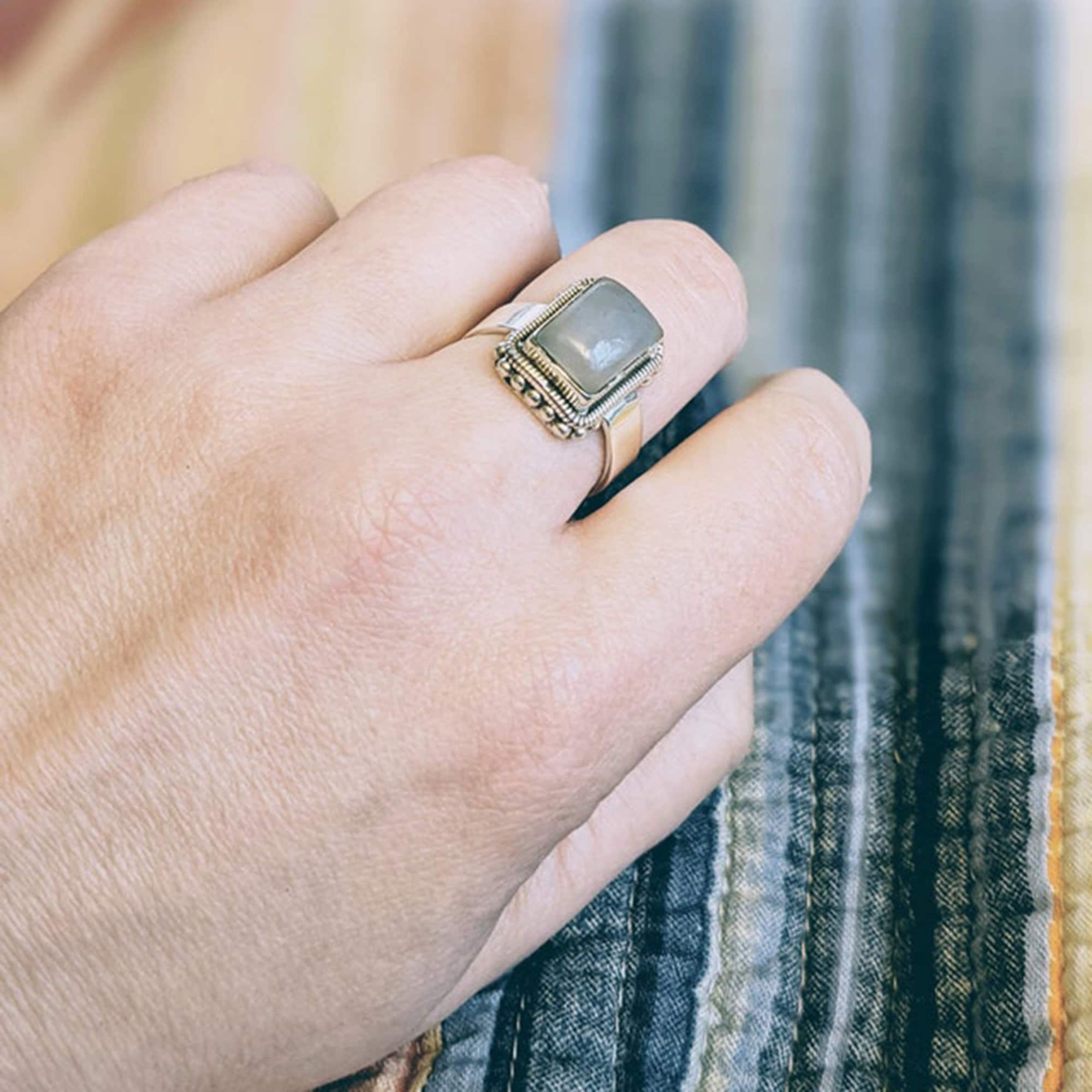 Lucifer Morningstar Rings | 925 Sterling Silver | Rectangle