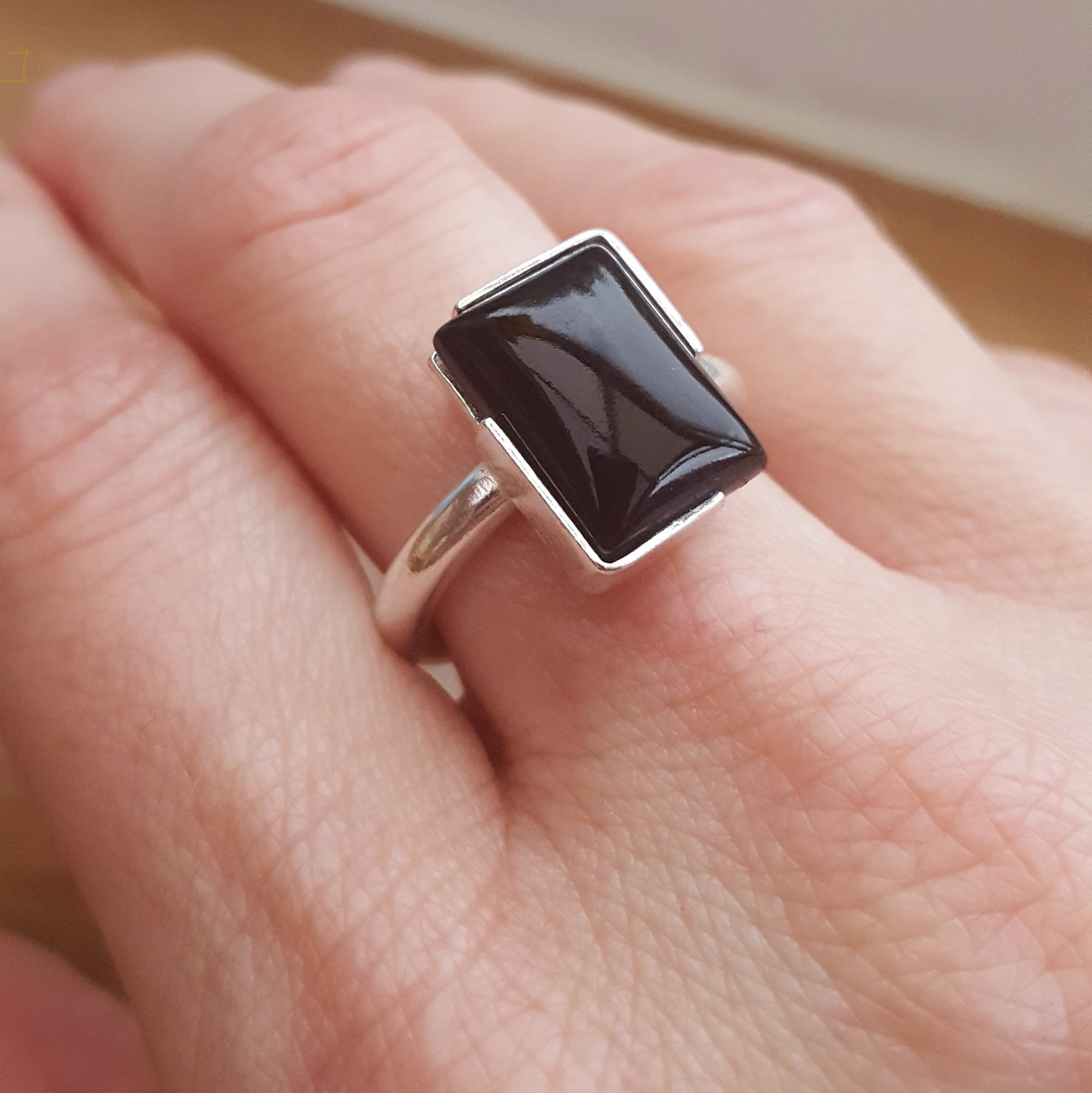 Solid 925 Sterling Silver Rectangle Shape Gemstone NATURAL Black ONYX Beautiful Handmade Rings Gift for Her Rings KGJ-R-06 - Etsy Solid 925 Sterling Silver Rectangle Shape Gemstone NATURAL Black ONYX Beautiful Handmade Rings Gift for Her Rings KGJ-R-06 - Etsy